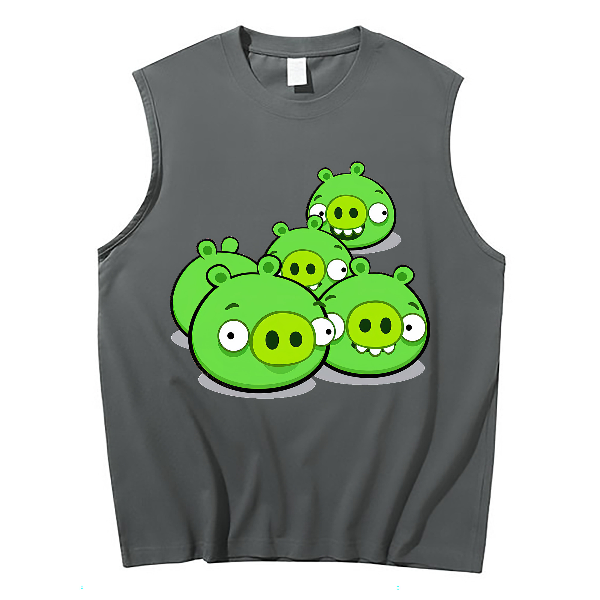 （画像用） Angry Birds アングリーバード コットン100％タンクトップ（フロントプリント）